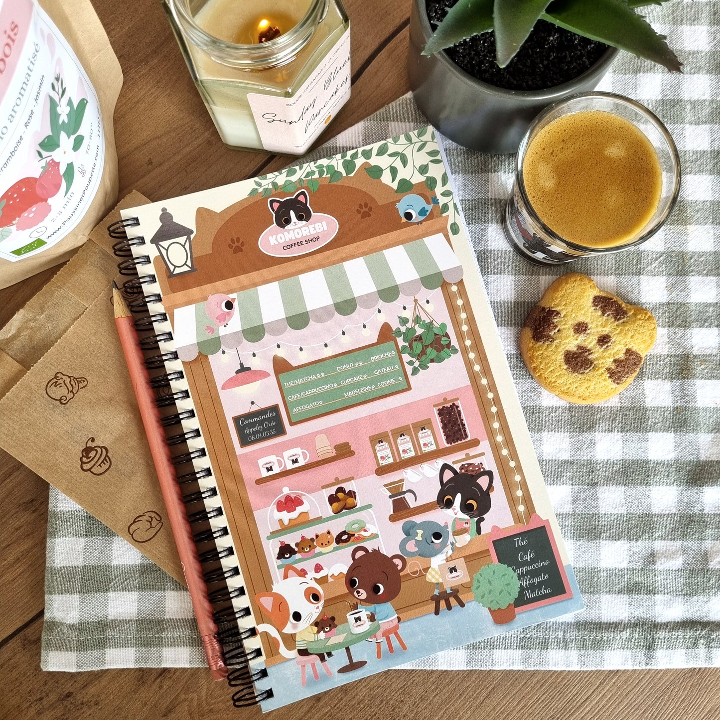 CARNET DE NOTES A5 - COFFEE SHOP