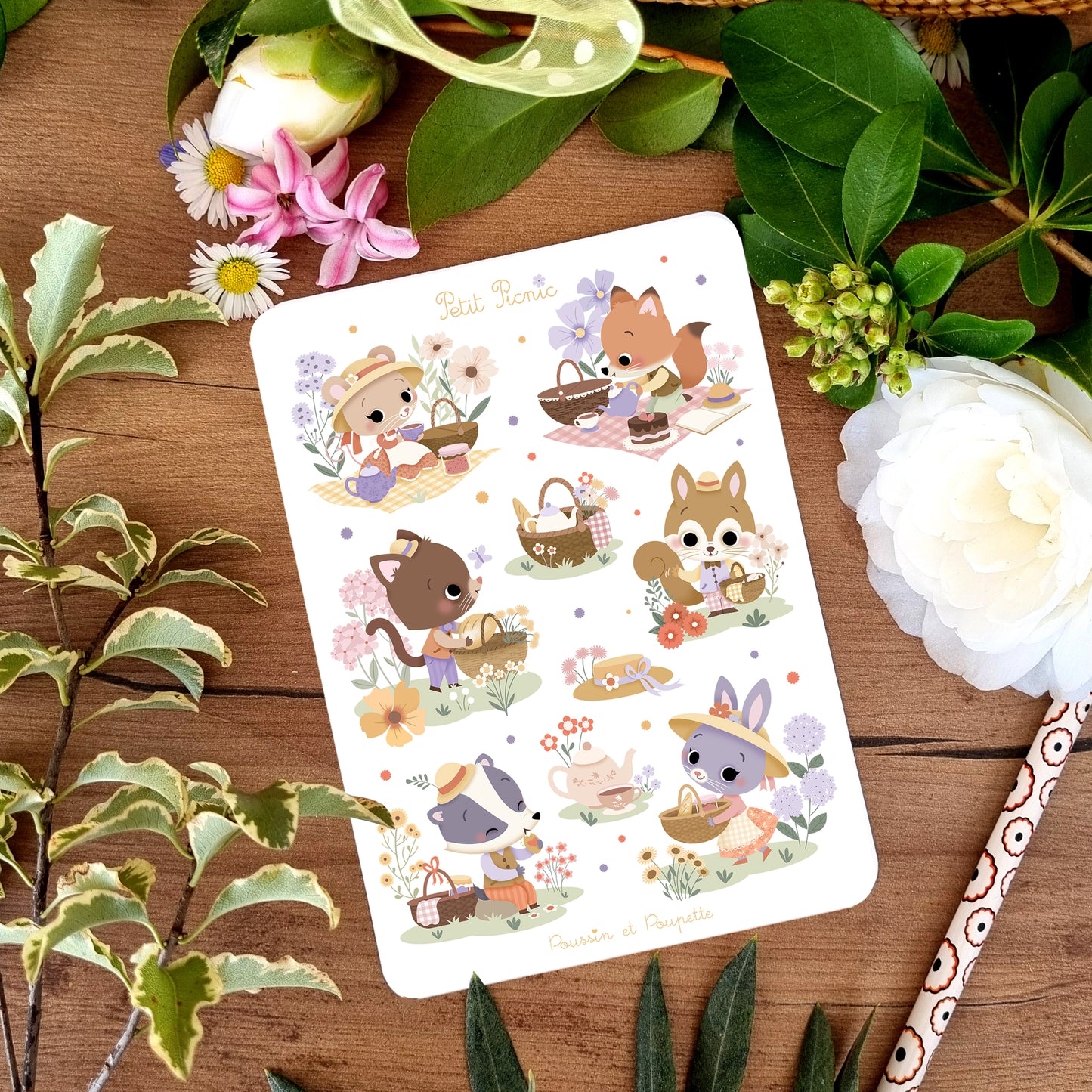 PLANCHE STICKERS - PETIT PICNIC