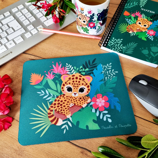 TAPIS DE SOURIS "DANS LA JUNGLE"