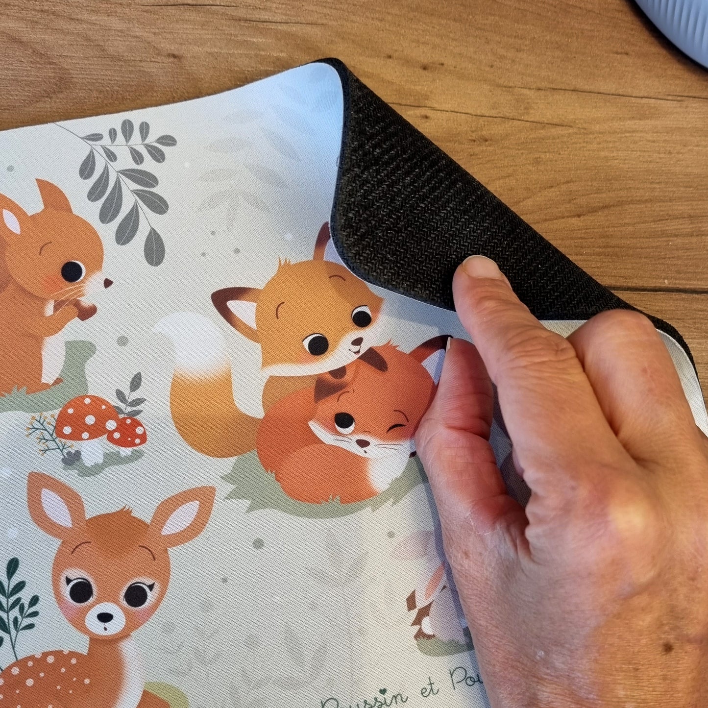 TAPIS DE SOURIS D'AUTOMNE "DANS LES BOIS"