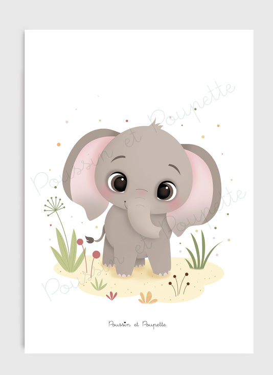 AFFICHE -ELEPHANT