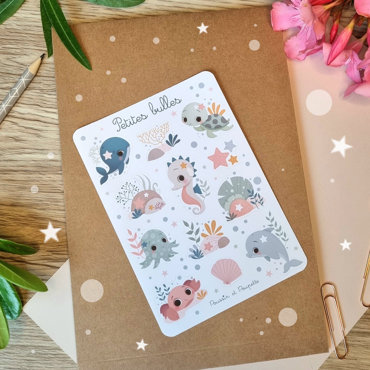 PLANCHE STICKERS - PETITES BULLES