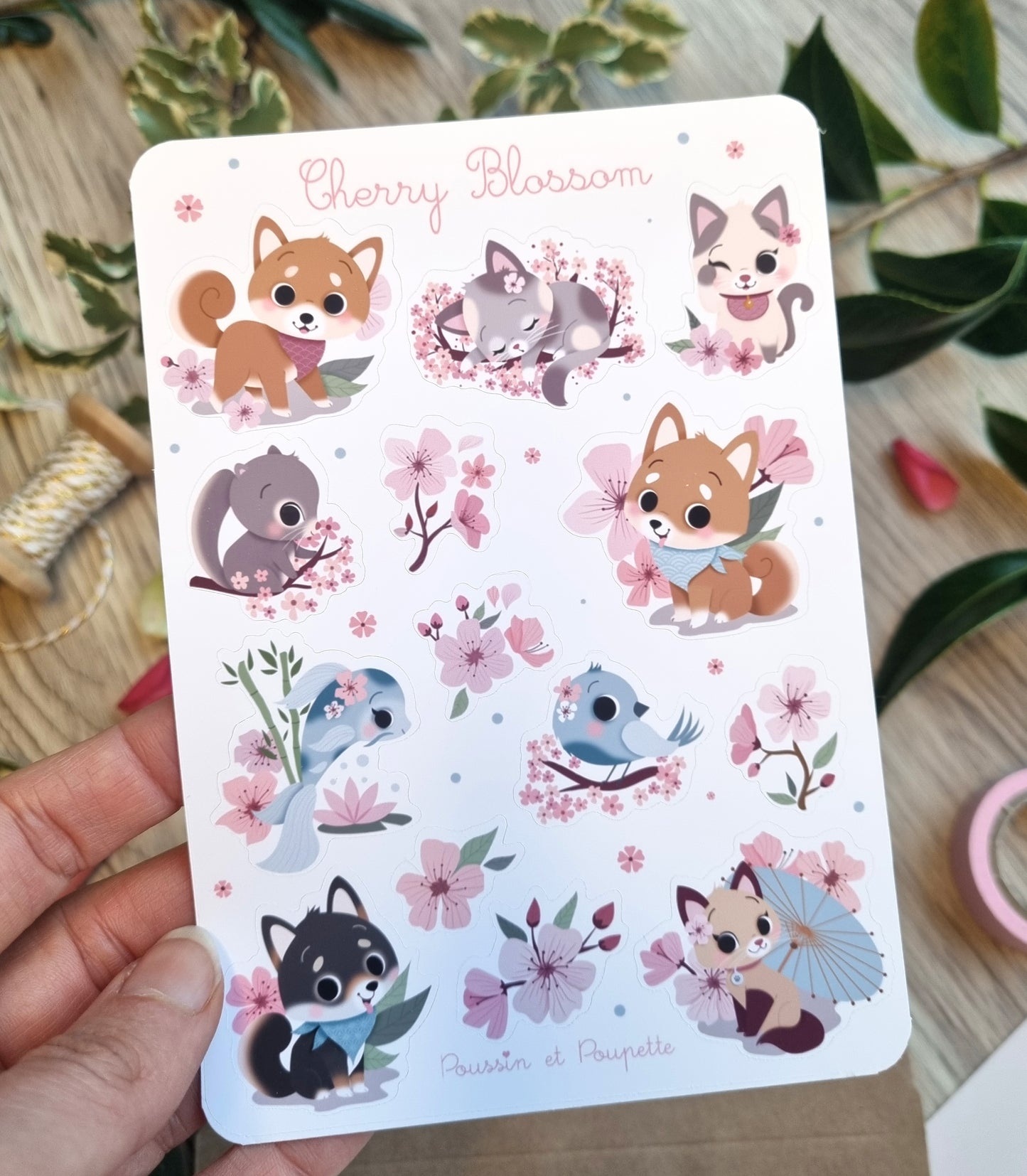 PLANCHE STICKERS - CHERRY BLOSSOM