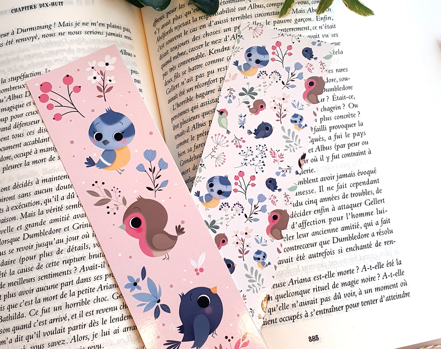 MARQUE-PAGES - OISEAUX