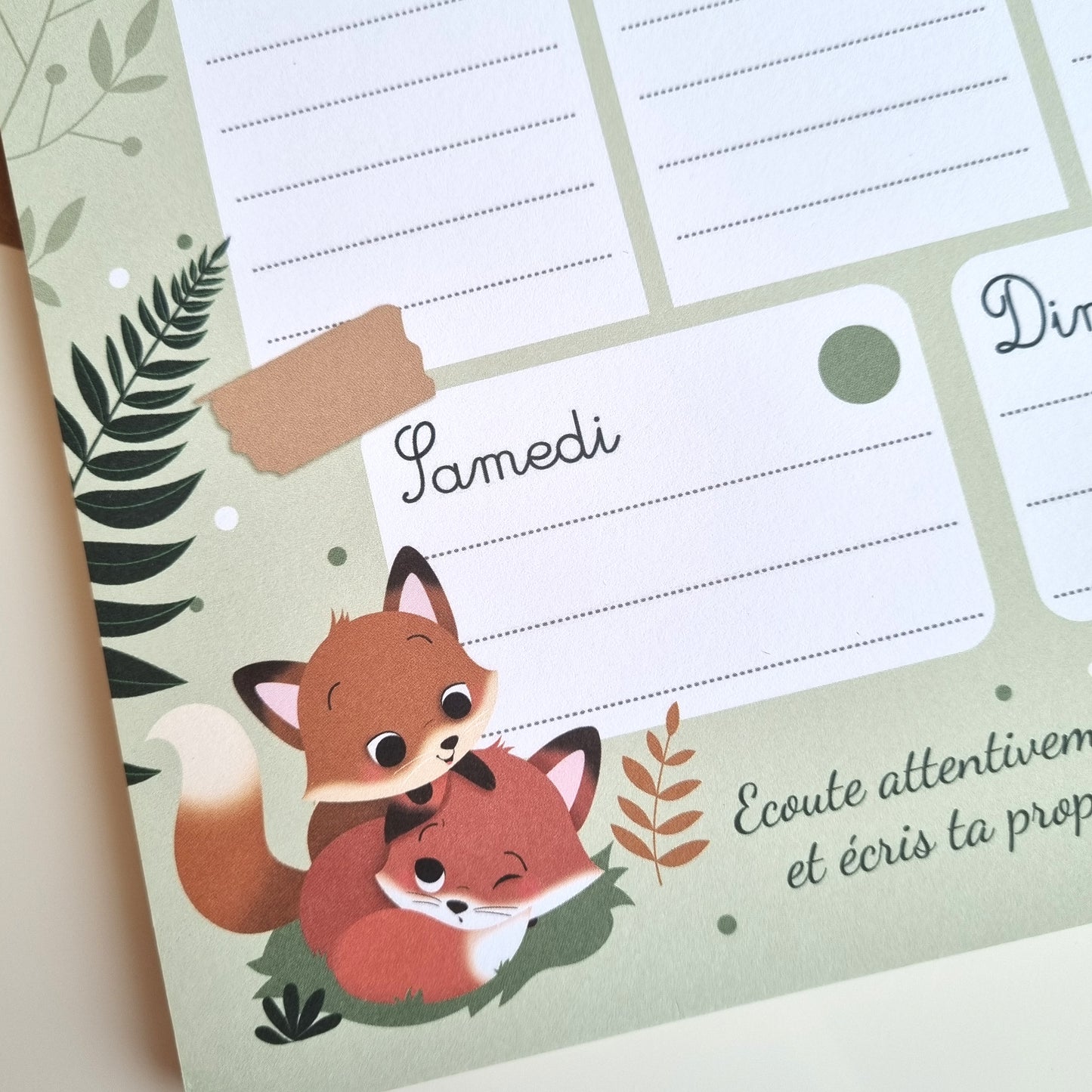 SEMAINIER A4 - AUTOMNE