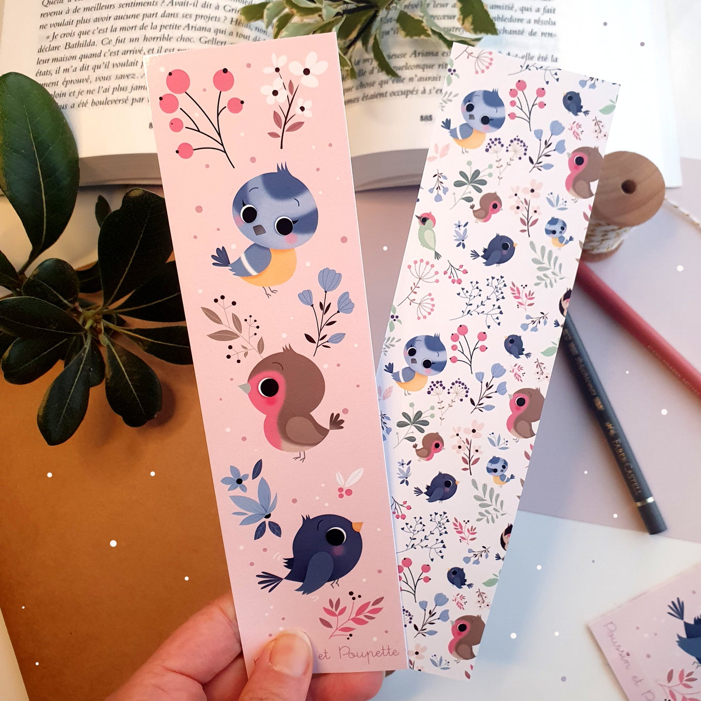 MARQUE-PAGES - OISEAUX
