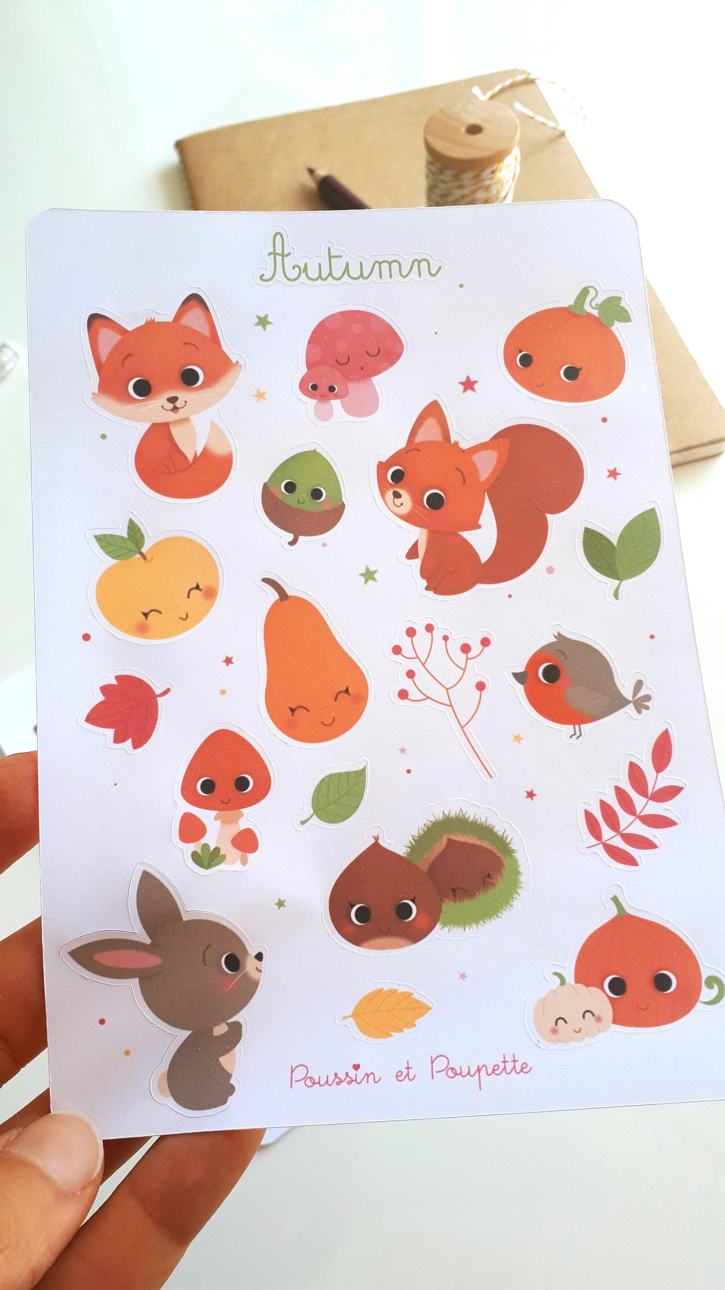 PLANCHE STICKERS - AUTOMNE
