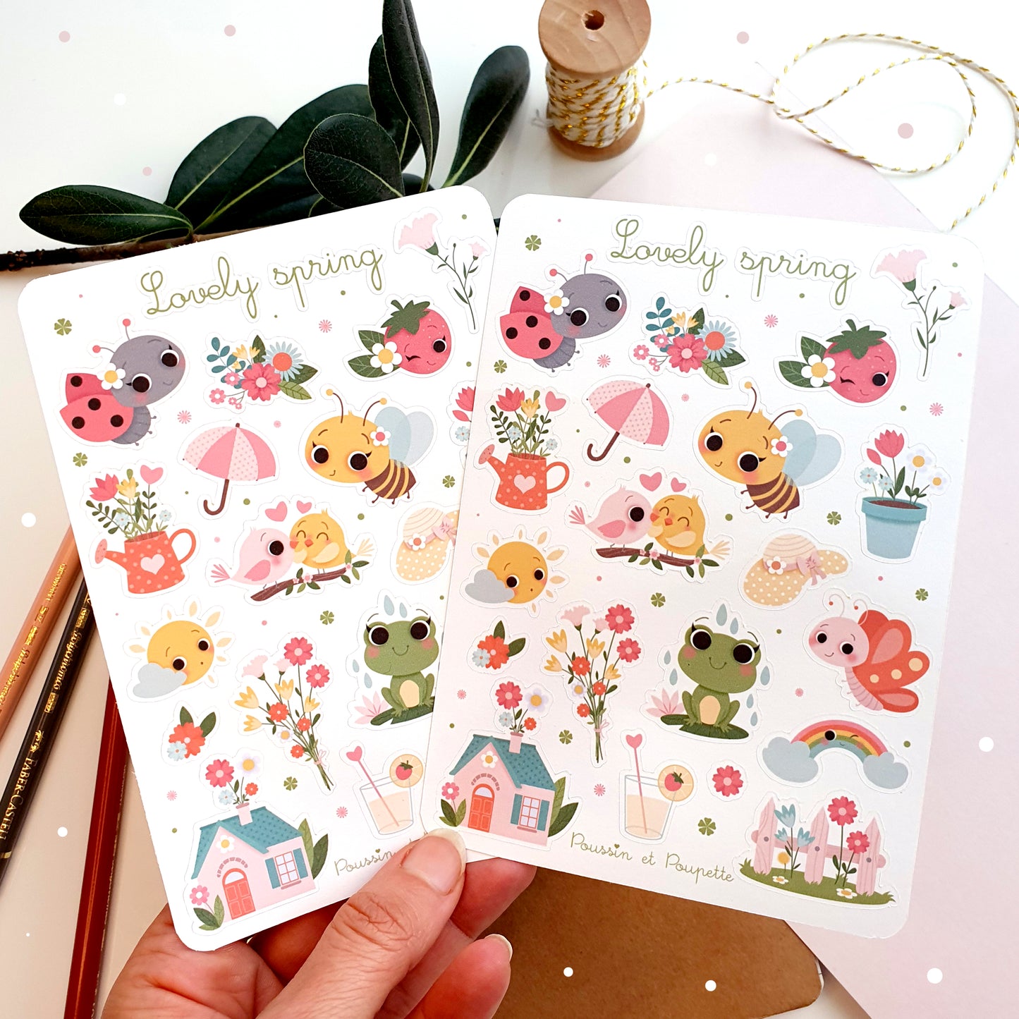 PLANCHE STICKERS - LOVELY SPRING