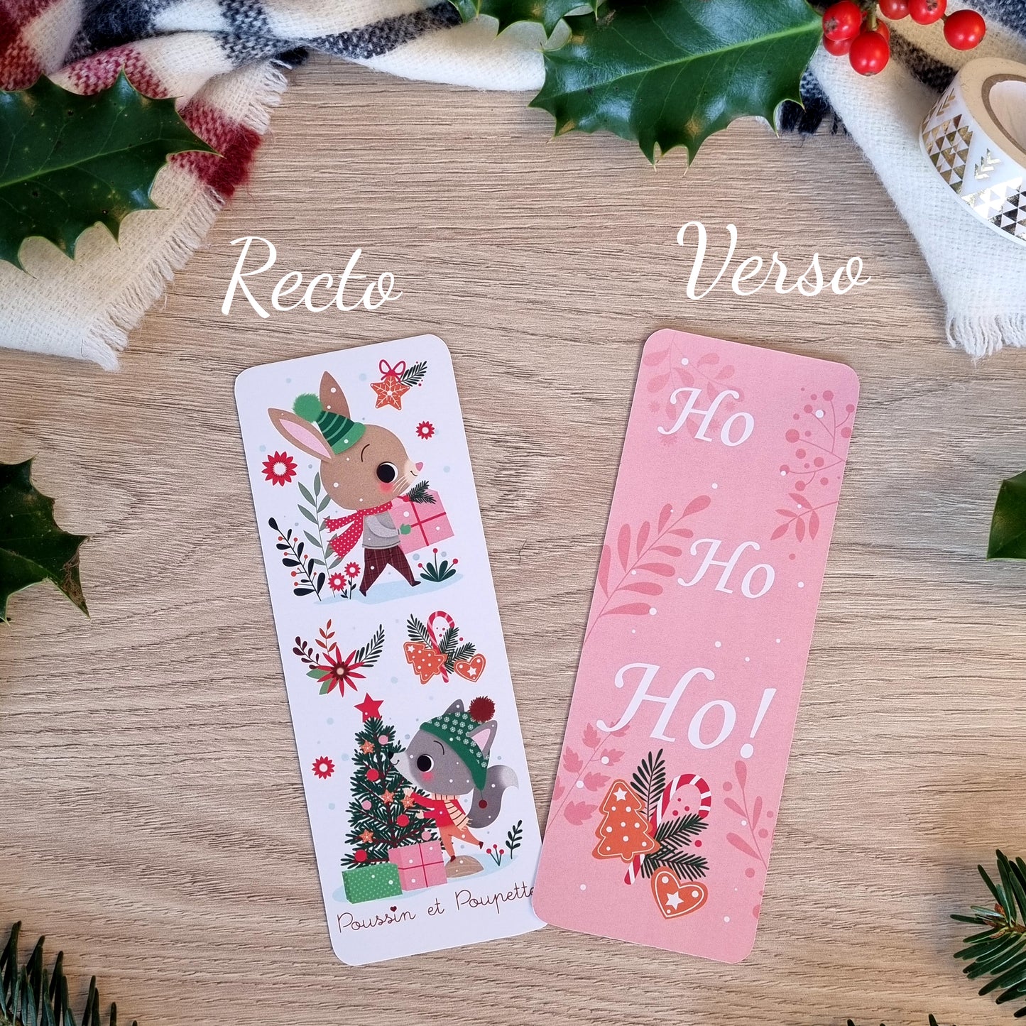 LOT 3 MARQUE-PAGES DE POCHE - PETIT FLOCONS