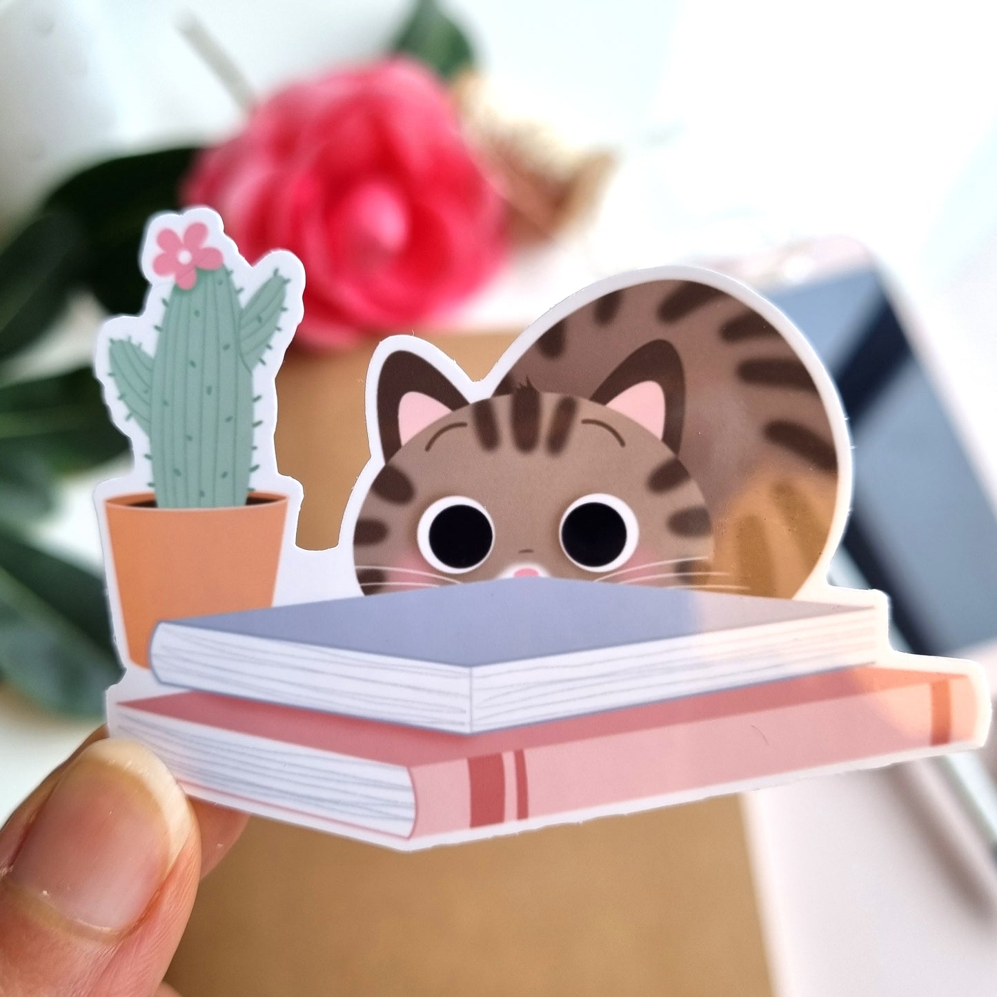 STICKERS VINYLE - CHATS ET PLANTES