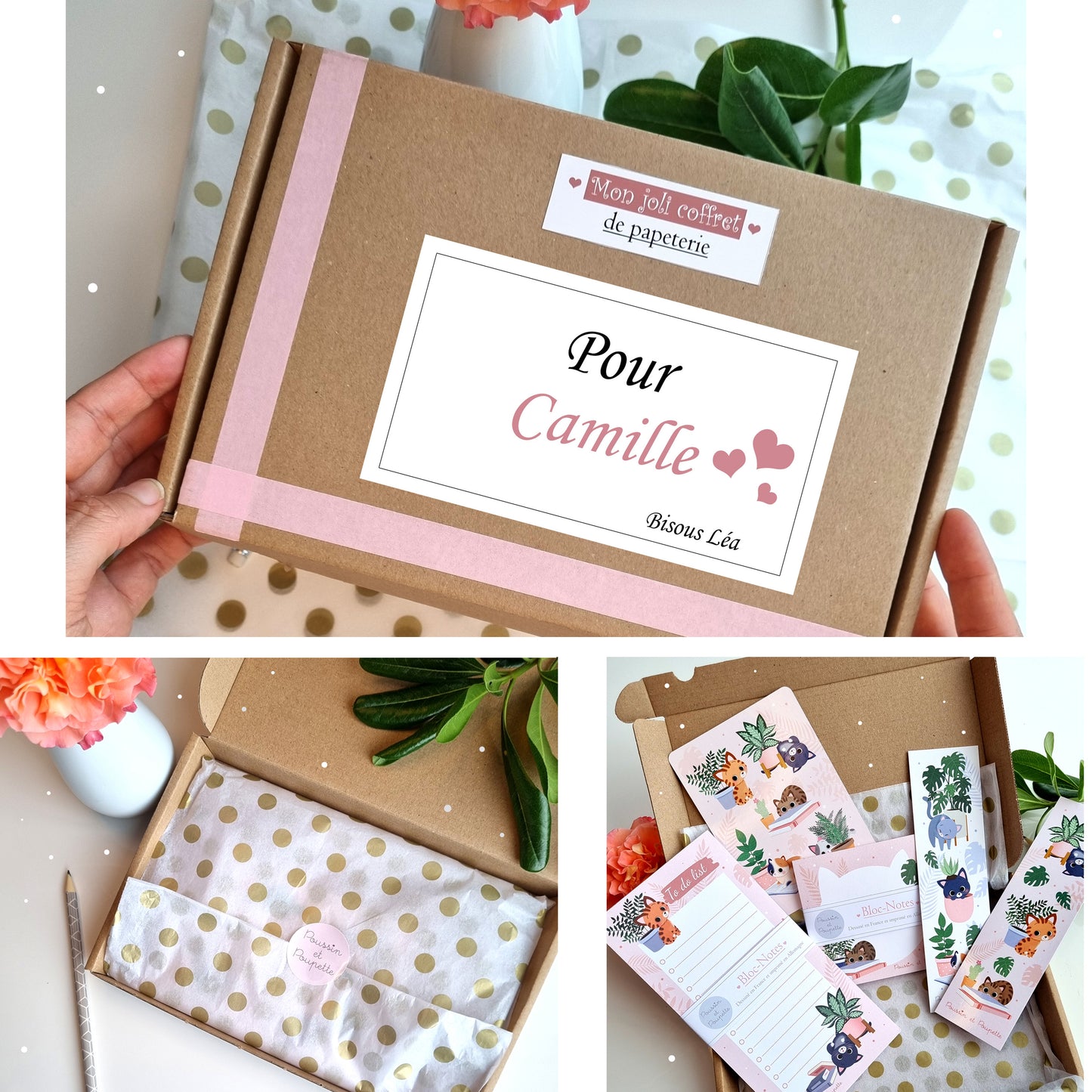 COFFRET CADEAU/MERCI-CHATS ET PLANTES