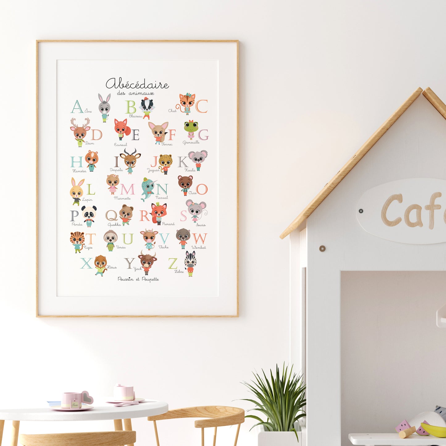 AFFICHE - ABECEDAIRE DES ANIMAUX