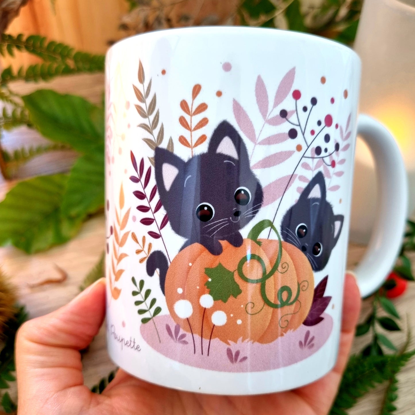 MUG AUTOMNE - CHAT CITROUILLE
