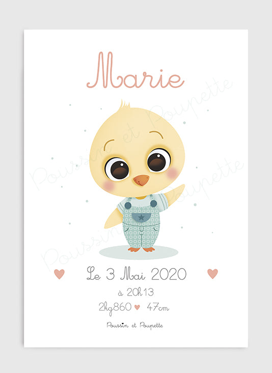 AFFICHE - NAISSANCE POUSSIN