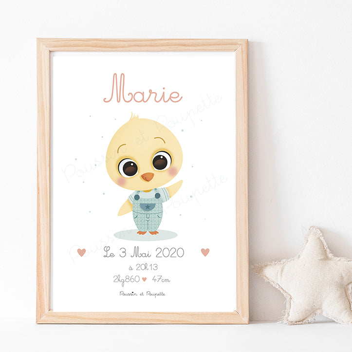 AFFICHE - NAISSANCE POUSSIN
