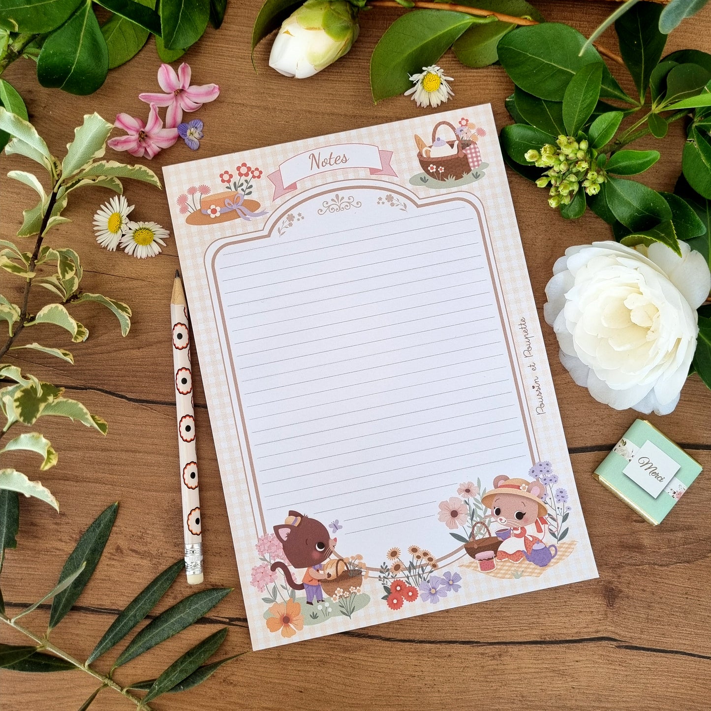 BLOC NOTES A5 - "PETIT PICNIC "