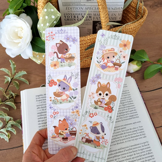 LOT 2 MARQUE-PAGES - "PETIT PICNIC"