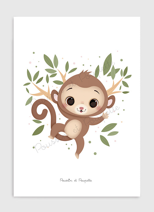 AFFICHE - SINGE
