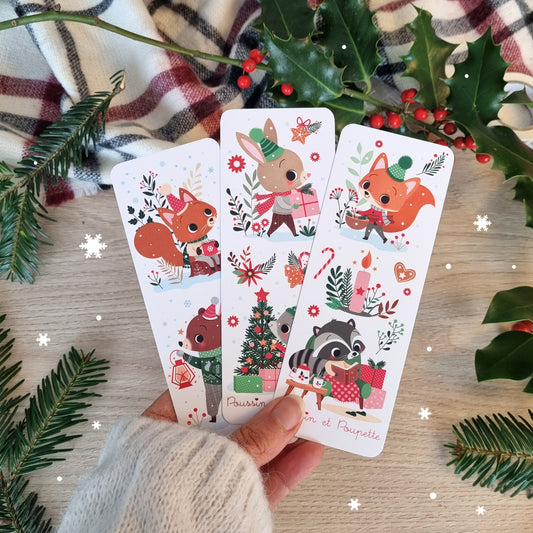 LOT 3 MARQUE-PAGES DE POCHE - PETIT FLOCONS