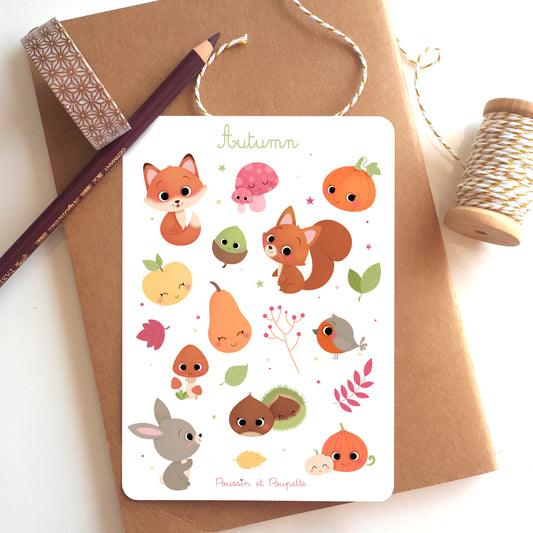 PLANCHE STICKERS - AUTOMNE