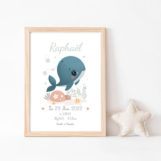 AFFICHE - NAISSANCE BALEINE