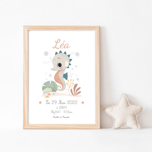 AFFICHE - NAISSANCE HIPPOCAMPE